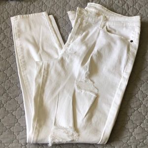 Rockstar White Ripped Skinny Jean